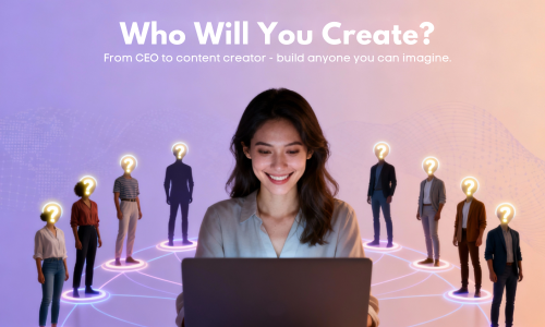 Who Will You Create? Custom AI character creation from CEO to content creators